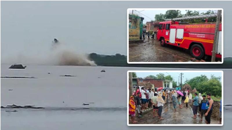 पाइपलाइन ब्लास्ट से गूंजी ज़मीन यमुना नदी में 6 फीट