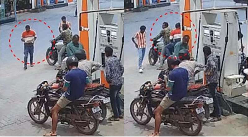 पेट्रोल नहीं मिला तो चाकू लहराया टैंक के पास माचिस