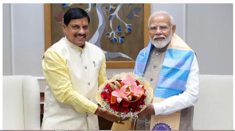 मोहन यादव ने पीएम को सौंपा किसान सम्मेलन का निमंत्रण
