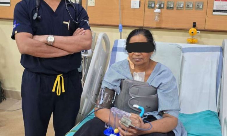 अम्बेडकर अस्पताल में एक ही साथ कोरोनरी बाईपास सर्जरी एवं