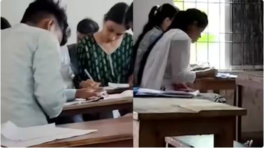 नकलकांड पर भड़के लोग कॉलेज प्रशासन पर उठे सवाल