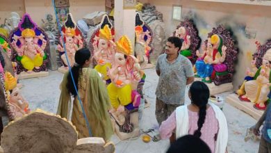 पीओपी मूर्तियों पर प्रशासन की सख्ती 1500 से ज्यादा गणेश
