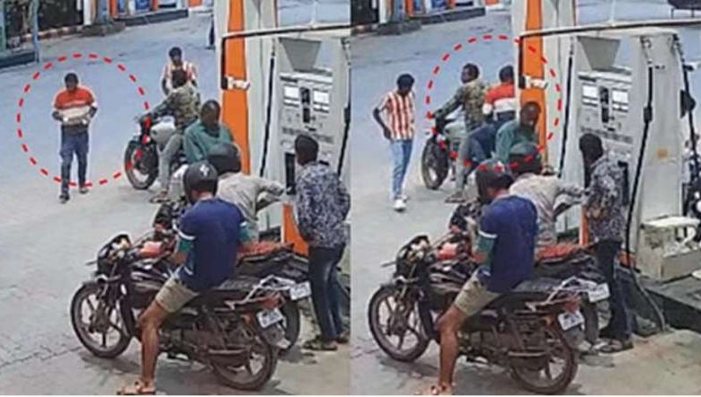पेट्रोल नहीं मिला तो चाकू लहराया टैंक के पास माचिस