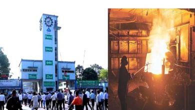 भिलाई स्टील प्लांट में बड़ा हादसा आग की ऊंची लपटें