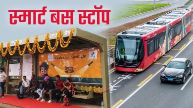 मध्य प्रदेश में यात्रियों को बस स्टॉप पर इंतजार करना
