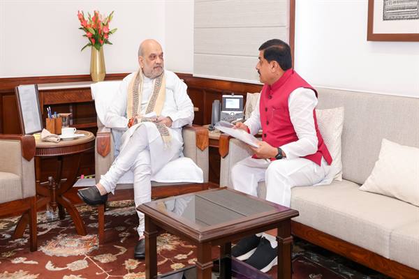 मुख्यमंत्री डॉ यादव ने केंद्रीय गृह एवं सहकारिता मंत्री अमित