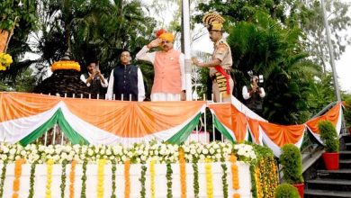 मुख्यमंत्री डॉ यादव ने स्वतंत्रता दिवस पर मुख्यमंत्री निवास परिसर