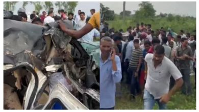 मौके पर 3 की मौत 2 अस्पताल में दम तोड़ा—परिवारों
