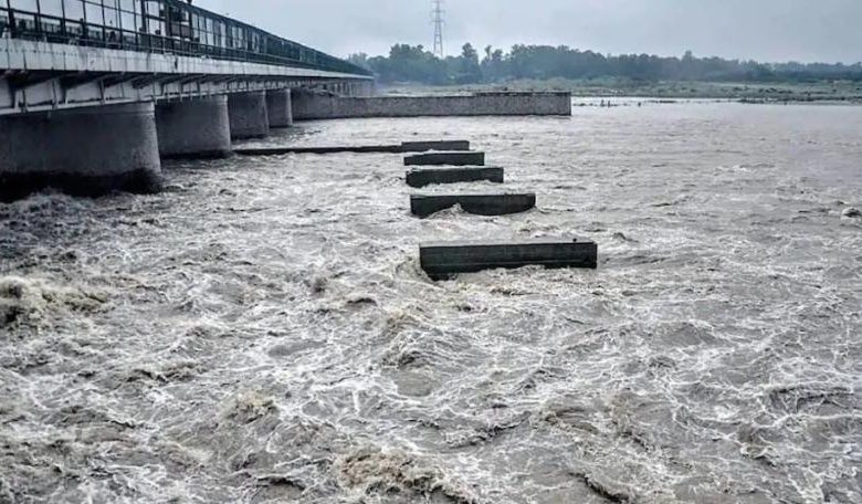 लगातार बारिश से यमुना उफान पर गांवों में जलभराव से
