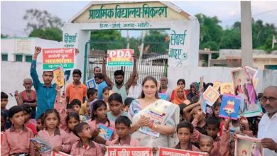 शिक्षा या प्रचार A फॉर अखिलेश पढ़ाया जा रहा स्कूल