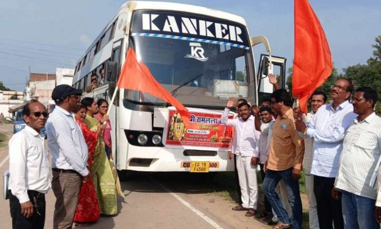 श्रीरामलला दर्शन के लिए 72 श्रद्धालु रवाना