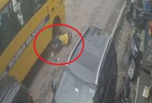 स्कूल बस की लापरवाही ने ली हादसे की शक्ल महिला