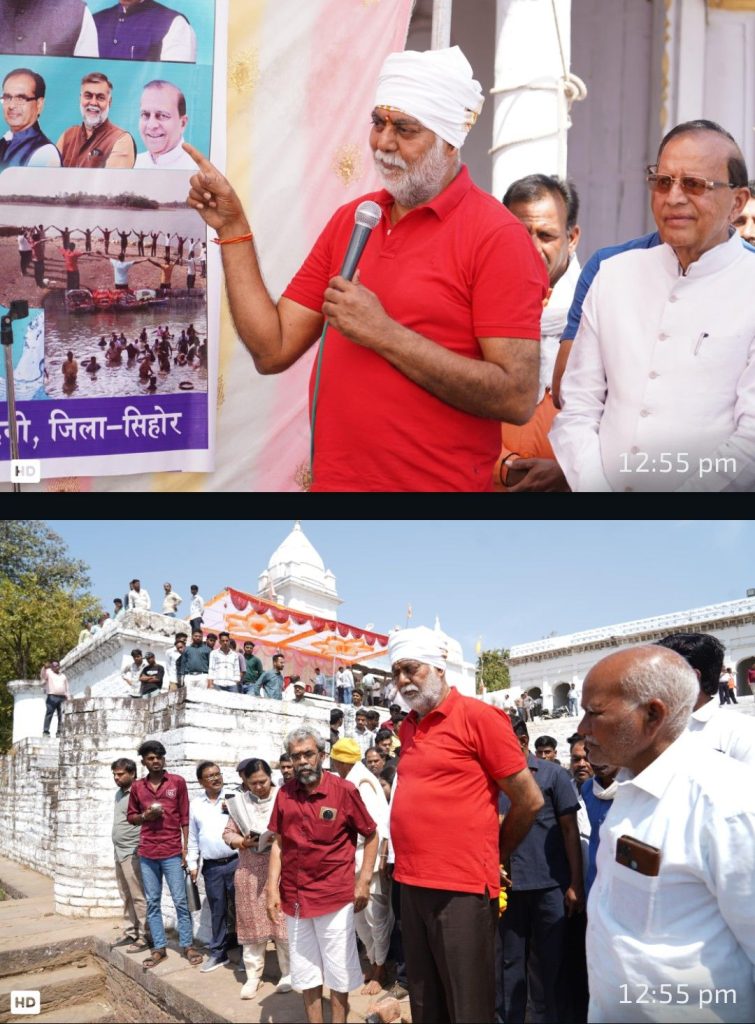 MP : जल गंगा संवर्धन अभियान के तहत प्रहलाद पटेल ने कीसंगम घाट पर स्वच्छता सेवा 3 screenshot 20260323 1356441950217101637588068
