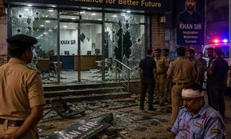 पटना में खान सर की कोचिंग पर हमला, गार्ड से मारपीट-पथराव, पोस्टर फाड़े 1 Screenshot 20260603 152115.Chrome28129