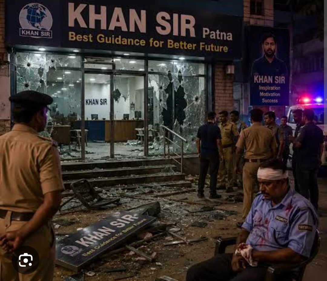 पटना में खान सर की कोचिंग पर हमला, गार्ड से मारपीट-पथराव, पोस्टर फाड़े 6 Screenshot 20260603 152115.Chrome28129